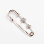 New Simple Trendy Popular Rhinestone Decoration Buckle Lapel Pin Brooches Women Cardigan Coat Sweater Costume Safety Pin Jewelry Brooches and Pins for Women in Multiple Styles Beautiful Safety Pins for Clothing Stevvex