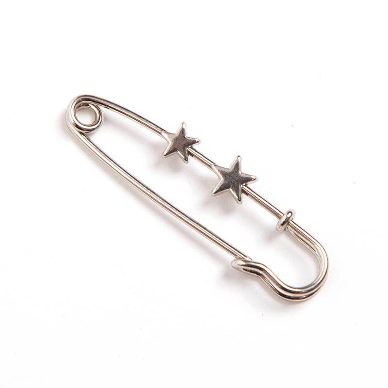 New Simple Trendy Popular Rhinestone Decoration Buckle Lapel Pin Brooches Women Cardigan Coat Sweater Costume Safety Pin Jewelry Brooches and Pins for Women in Multiple Styles Beautiful Safety Pins for Clothing Stevvex