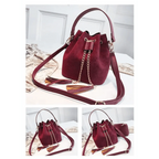 New Sizzling Mini Crossbody Handbags Cute Bucket Bag Organizer Small Tassel PU Leather Womens Shoulder Messenger Bags