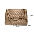 Women Pu Leather Shoulder Bag Fashionable Designer Luxury Female Large Capacity Crossbody Bag Stevvex