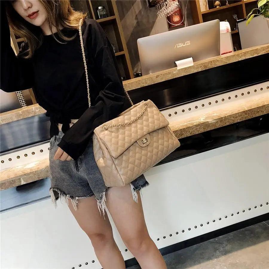 Women Pu Leather Shoulder Bag Fashionable Designer Luxury Female Large Capacity Crossbody Bag Stevvex