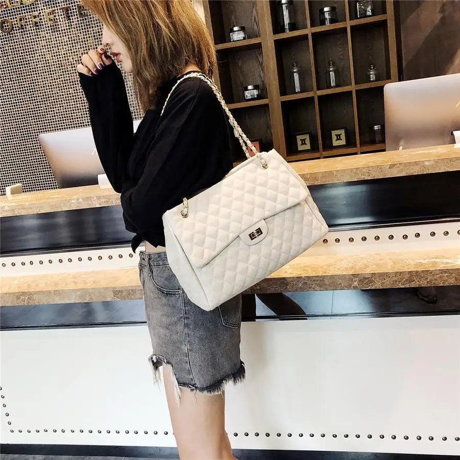 Women Pu Leather Shoulder Bag Fashionable Designer Luxury Female Large Capacity Crossbody Bag Stevvex