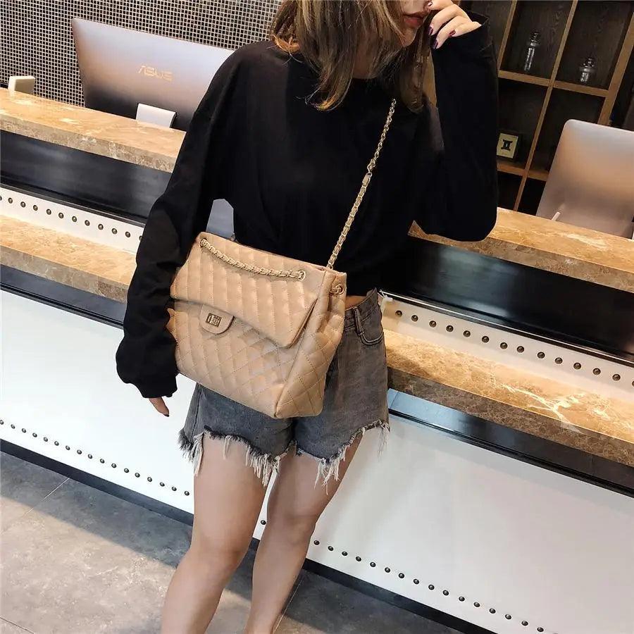 Women Pu Leather Shoulder Bag Fashionable Designer Luxury Female Large Capacity Crossbody Bag Stevvex