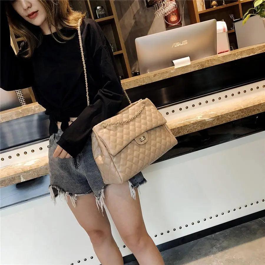 Women Pu Leather Shoulder Bag Fashionable Designer Luxury Female Large Capacity Crossbody Bag Stevvex