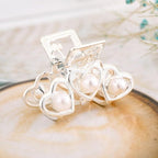 New Small Pearl Hair Claw Rhinestone For Women Hairpins Girls Clamps Hair Crab Clips Metal Hair Accessories Headdress Fashion Hairgrips Band Accessories For Party