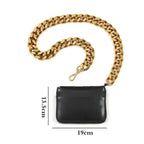 New Sparkling Thick Metal Chain Shoulder Bag Bike Wallet, Mini Bag, Coin Purse. Fashionable Women Pack Leather Crossbody Bags Stevvex