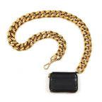 New Sparkling Thick Metal Chain Shoulder Bag Bike Wallet, Mini Bag, Coin Purse. Fashionable Women Pack Leather Crossbody Bags Stevvex