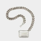 New Sparkling Thick Metal Chain Shoulder Bag Bike Wallet, Mini Bag, Coin Purse. Fashionable Women Pack Leather Crossbody Bags Stevvex