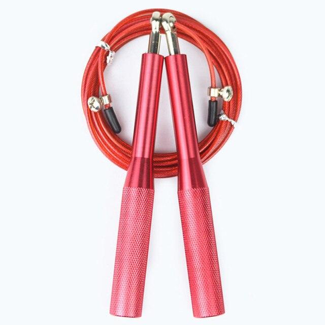New Speed Jump Rope Fitness Skipping Ropes Exercise Adjustable Professional Skipping Rope For Boxing Fitness Skip Workout Training Jump Rope With Aluminium Alloy Handle For Gym Home Stevvex