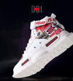 New Sport Mens High Quality Sneakers Breathable Lightweight Red Basketball Luxury Fashion Running Sneakers Non Slip Tennis Sport Athletic Walking Workout Sneakers Stevvex