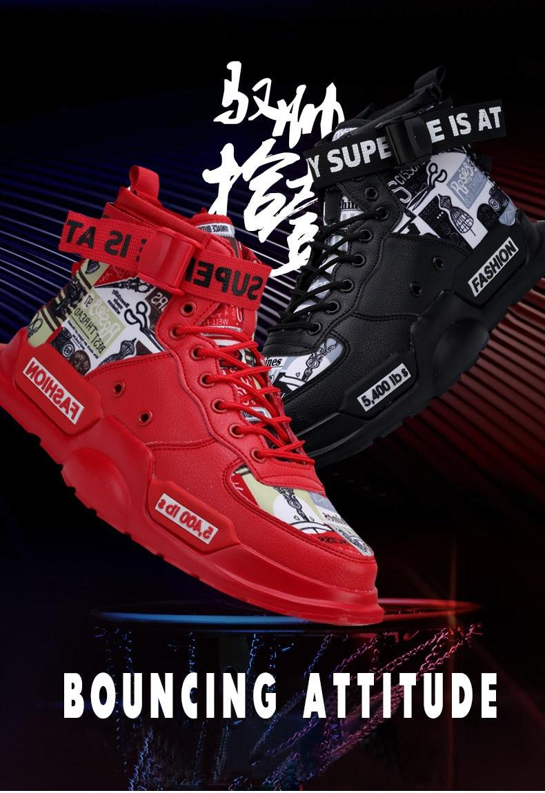 New Sport Mens High Quality Sneakers Breathable Lightweight Red Basketball Luxury Fashion Running Sneakers Non Slip Tennis Sport Athletic Walking Workout Sneakers Stevvex