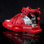 New Sport Mens High Quality Sneakers Breathable Lightweight Red Basketball Luxury Fashion Running Sneakers Non Slip Tennis Sport Athletic Walking Workout Sneakers Stevvex