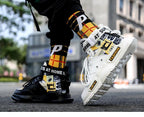 New Sport Mens High Quality Sneakers Breathable Lightweight Red Basketball Luxury Fashion Running Sneakers Non Slip Tennis Sport Athletic Walking Workout Sneakers Stevvex