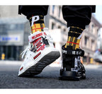New Sport Mens High Quality Sneakers Breathable Lightweight Red Basketball Luxury Fashion Running Sneakers Non Slip Tennis Sport Athletic Walking Workout Sneakers Stevvex