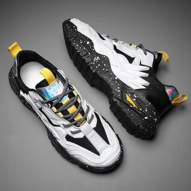 New Sports Mens Flats Sneakers Modern Design Man Running Shoes Mixed Colors Fashion Sports Black Popular Style Running Casual Walking Sneakers Stevvex