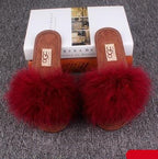 New Spring Summer Autumn Winter Home Cotton Plush Slippers Women Indoor Floor Flat Slide Slippers Comfy Open Toe Slip On House Shoes Sandals Fuzzy Slippers For Women Stevvex