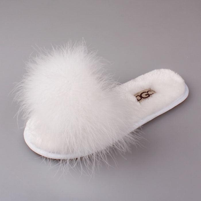 New Spring Summer Autumn Winter Home Cotton Plush Slippers Women Indoor Floor Flat Slide Slippers Comfy Open Toe Slip On House Shoes Sandals Fuzzy Slippers For Women Stevvex