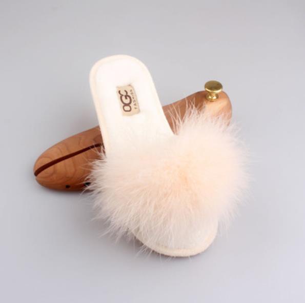 New Spring Summer Autumn Winter Home Cotton Plush Slippers Women Indoor Floor Flat Slide Slippers Comfy Open Toe Slip On House Shoes Sandals Fuzzy Slippers For Women Stevvex