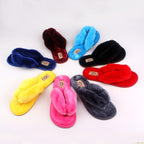New Spring Summer Autumn Winter Home Cotton Plush Slippers Women Indoor Floor Flat Slide Slippers Comfy Open Toe Slip On House Shoes Sandals Fuzzy Slippers For Women Stevvex