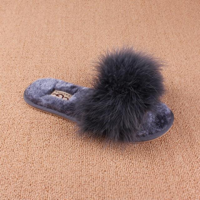 New Spring Summer Autumn Winter Home Cotton Plush Slippers Women Indoor Floor Flat Slide Slippers Comfy Open Toe Slip On House Shoes Sandals Fuzzy Slippers For Women Stevvex