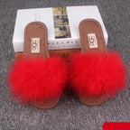 New Spring Summer Autumn Winter Home Cotton Plush Slippers Women Indoor Floor Flat Slide Slippers Comfy Open Toe Slip On House Shoes Sandals Fuzzy Slippers For Women Stevvex
