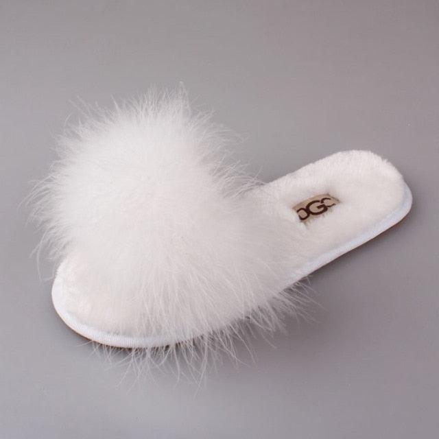 New Spring Summer Autumn Winter Home Cotton Plush Slippers Women Indoor Floor Flat Slide Slippers Comfy Open Toe Slip On House Shoes Sandals Fuzzy Slippers For Women Stevvex