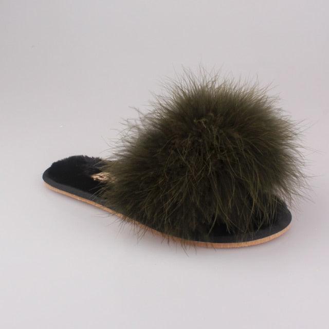 New Spring Summer Autumn Winter Home Cotton Plush Slippers Women Indoor Floor Flat Slide Slippers Comfy Open Toe Slip On House Shoes Sandals Fuzzy Slippers For Women Stevvex