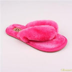 New Spring Summer Autumn Winter Home Cotton Plush Slippers Women Indoor Floor Flat Slide Slippers Comfy Open Toe Slip On House Shoes Sandals Fuzzy Slippers For Women Stevvex