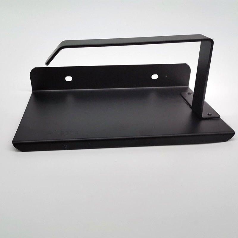 NEW Stainless Steel Toilet Paper Holder BathroomPaper Phone Holder Shelf Towel Roll shelf Accessories  Toilet Paper Holder with Phone Shelf Aluminum Bathroom Accessories Tissue Roll Dispenser Storage Rack Wall Mounted Modern Paper Towel Adapter Stevvex