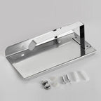 NEW Stainless Steel Toilet Paper Holder BathroomPaper Phone Holder Shelf Towel Roll shelf Accessories  Toilet Paper Holder with Phone Shelf Aluminum Bathroom Accessories Tissue Roll Dispenser Storage Rack Wall Mounted Modern Paper Towel Adapter Stevvex