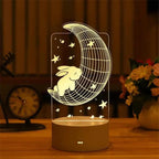New Sterlling Romantic Love 3D Lamp Heart-shaped Balloon Acrylic LED Night Light Decorative Table Lamp Valentine's Day Sweetheart Wife's Gift Stevvex