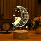 New Sterlling Romantic Love 3D Lamp Heart-shaped Balloon Acrylic LED Night Light Decorative Table Lamp Valentine's Day Sweetheart Wife's Gift Stevvex