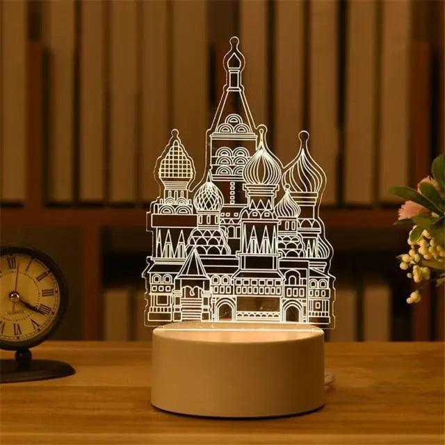 New Sterlling Romantic Love 3D Lamp Heart-shaped Balloon Acrylic LED Night Light Decorative Table Lamp Valentine's Day Sweetheart Wife's Gift Stevvex