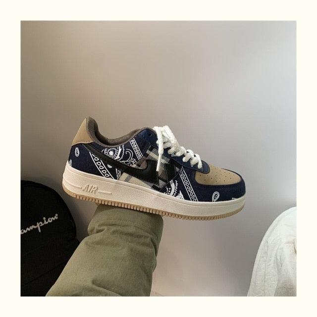 New Street Dance Mens Womens Sneakers Thick-Soled Couple Mens Fashion All-Match Running Casual Walking Sneakers Comfortable Modern Design Stevvex