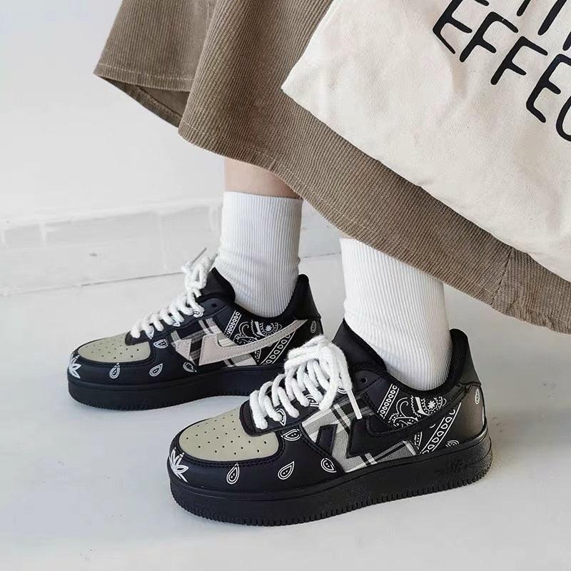 New Street Dance Mens Womens Sneakers Thick-Soled Couple Mens Fashion All-Match Running Casual Walking Sneakers Comfortable Modern Design Stevvex