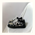 New Street Dance Mens Womens Sneakers Thick-Soled Couple Mens Fashion All-Match Running Casual Walking Sneakers Comfortable Modern Design Stevvex