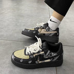 New Street Dance Mens Womens Sneakers Thick-Soled Couple Mens Fashion All-Match Running Casual Walking Sneakers Comfortable Modern Design Stevvex