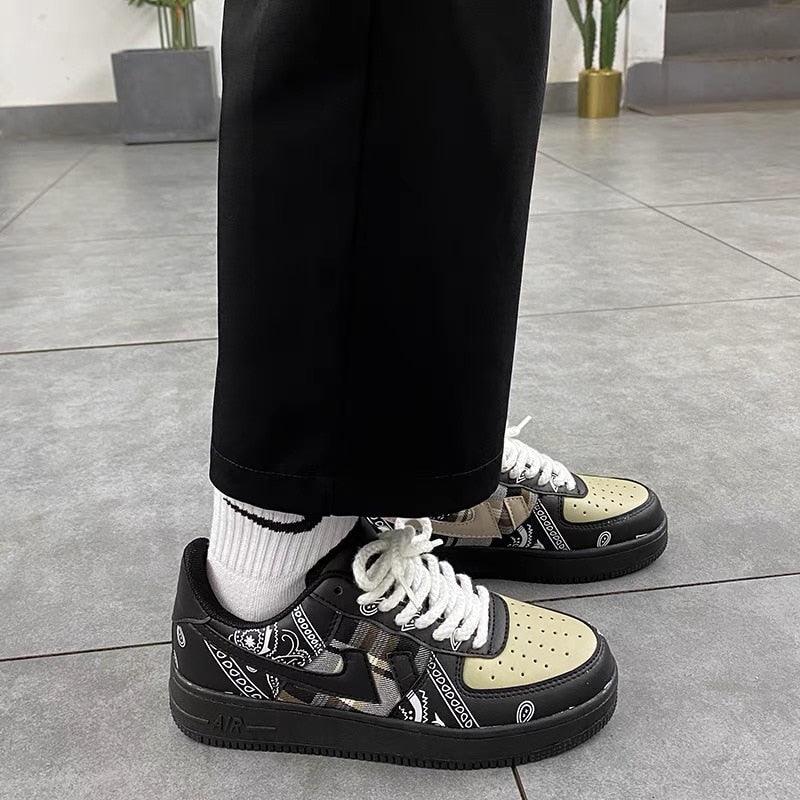 New Street Dance Mens Womens Sneakers Thick-Soled Couple Mens Fashion All-Match Running Casual Walking Sneakers Comfortable Modern Design Stevvex
