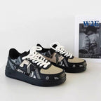 New Street Dance Mens Womens Sneakers Thick-Soled Couple Mens Fashion All-Match Running Casual Walking Sneakers Comfortable Modern Design Stevvex