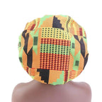 New Stunning Extra Large Satin Lined Bonnet Women Big Size Beauty Print Satin Silk Bonnet Sleep Night Cap Head Cover Bonnet Hat Stevvex