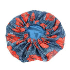 New Stunning Extra Large Satin Lined Bonnet Women Big Size Beauty Print Satin Silk Bonnet Sleep Night Cap Head Cover Bonnet Hat Stevvex