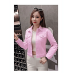 New Stunning Long Sleeve Winter Slim White Black Jeans Top For Women Solid Denim Jacket Women Short Overcoat For Ladies Stevvex