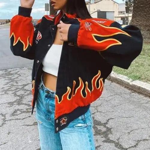New Stunning Winter Printed Casual Loose Long Sleeve Windbreaker Jacket Trend Hooded Jacket Fashion For Women And Girls Stevvex