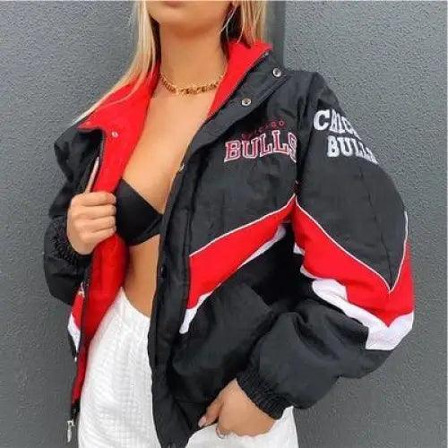 New Stunning Winter Printed Casual Loose Long Sleeve Windbreaker Jacket Trend Hooded Jacket Fashion For Women And Girls Stevvex
