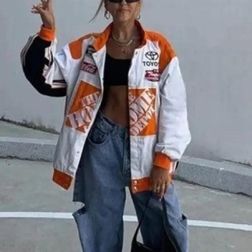 New Stunning Winter Printed Casual Loose Long Sleeve Windbreaker Jacket Trend Hooded Jacket Fashion For Women And Girls Stevvex