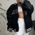 New Stunning Winter Printed Casual Loose Long Sleeve Windbreaker Jacket Trend Hooded Jacket Fashion For Women And Girls Stevvex