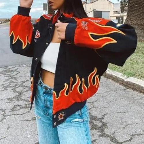 New Stunning Winter Printed Casual Loose Long Sleeve Windbreaker Jacket Trend Hooded Jacket Fashion For Women And Girls Stevvex