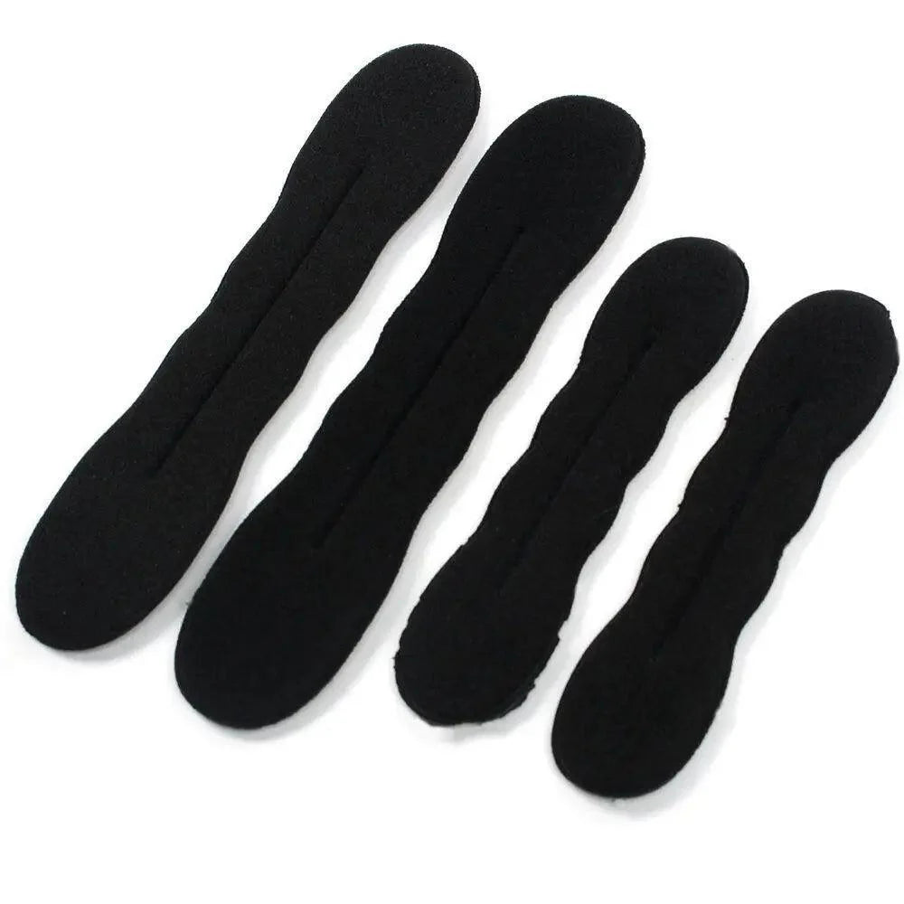 New Style  Black Hair Styling Bun Curler Classic Magic Hair Bun Maker Foam Sponge Bun Twist Hair Shaper For Women Stevvex