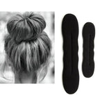 New Style  Black Hair Styling Bun Curler Classic Magic Hair Bun Maker Foam Sponge Bun Twist Hair Shaper For Women Stevvex