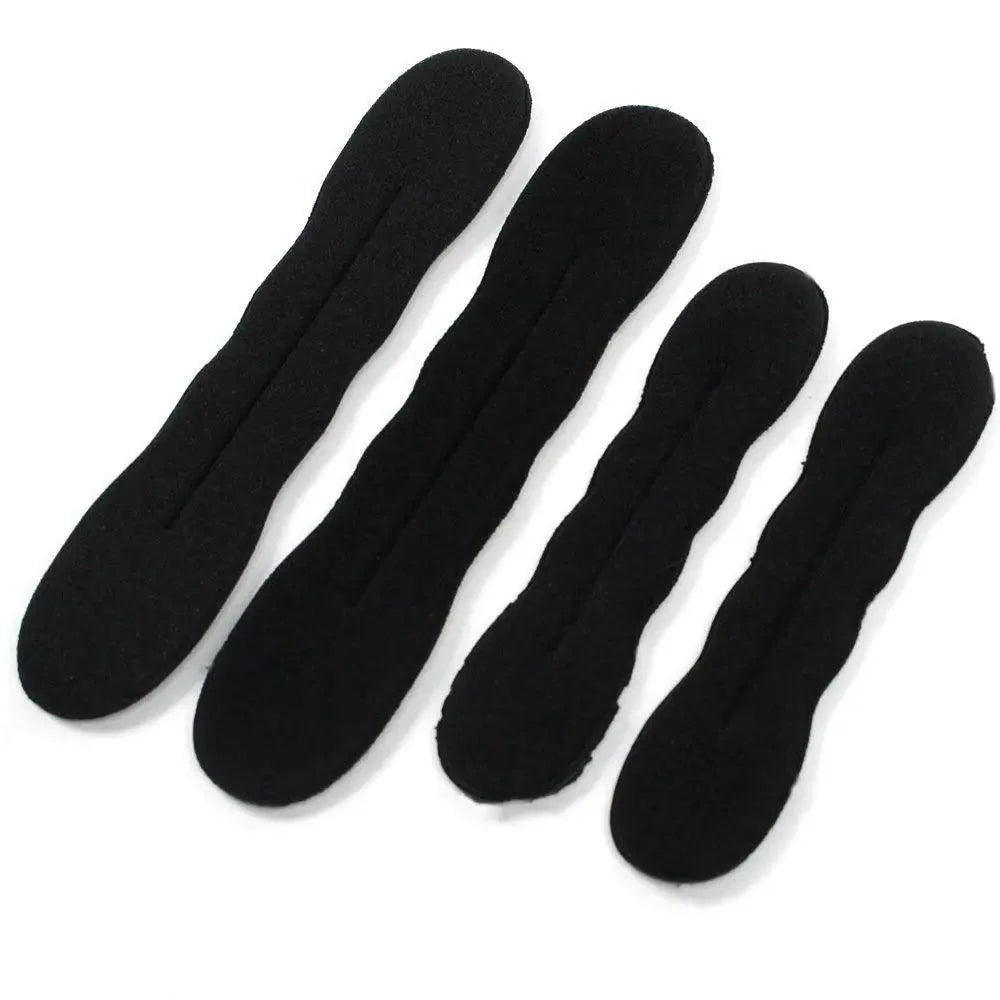 New Style  Black Hair Styling Bun Curler Classic Magic Hair Bun Maker Foam Sponge Bun Twist Hair Shaper For Women Stevvex
